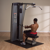 DUAL LAT/ROW-MACHINE, FREESTANDING 210LB STACK